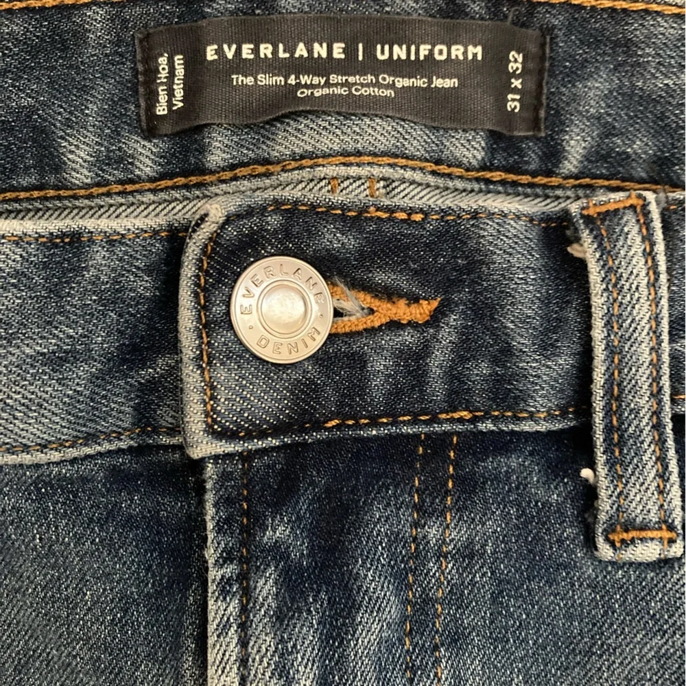 EVERLANE Uniform The Slim 4 Way Stretch Organic Jean Premium Denim Men’s 31x32